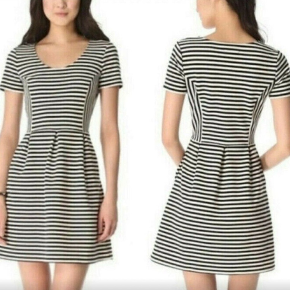 J.Crew Stripped Bell Dress. - Picture 5 of 7
